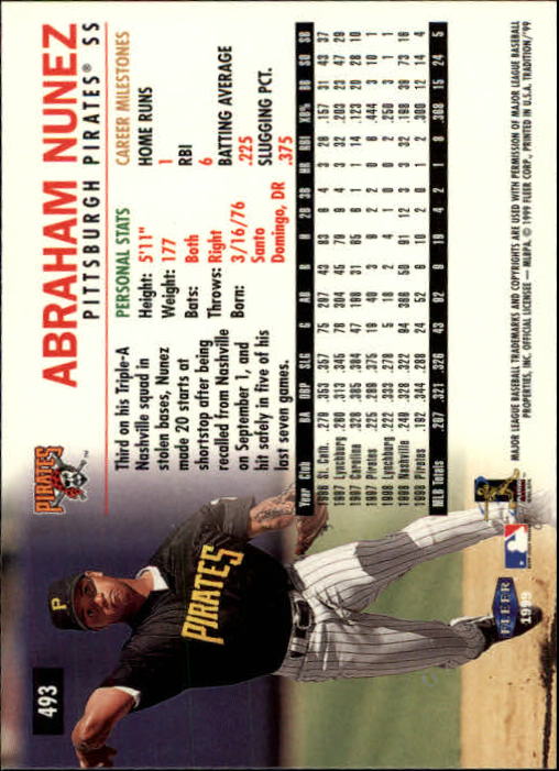 1999 Fleer Tradition Baseball "Main Set" Base Cards #401 to #600 - Picture 185 of 397