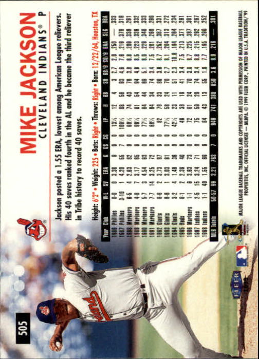 1999 Fleer Tradition Baseball "Main Set" Base Cards #401 to #600 - Picture 209 of 397