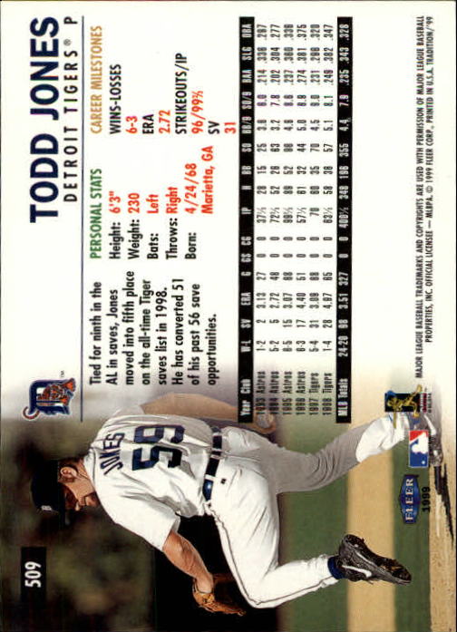 1999 Fleer Tradition Baseball "Main Set" Base Cards #401 to #600 - Picture 217 of 397