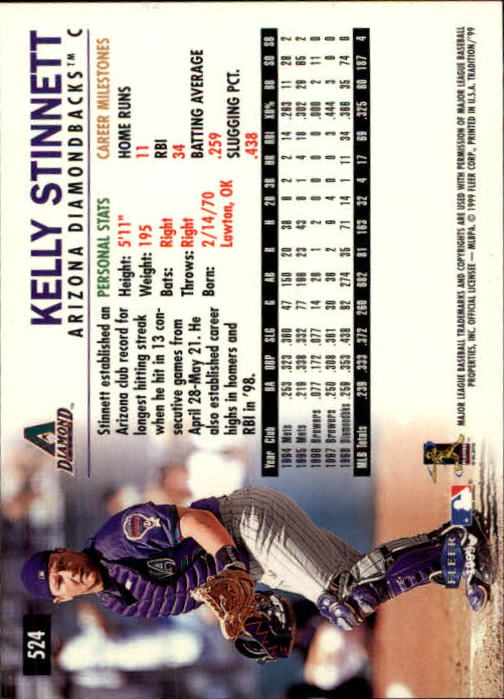 1999 Fleer Tradition Baseball "Main Set" Base Cards #401 to #600 - Picture 247 of 397