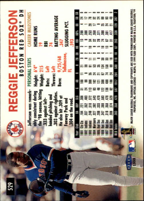 1999 Fleer Tradition Baseball "Main Set" Base Cards #401 to #600 - Picture 257 of 397