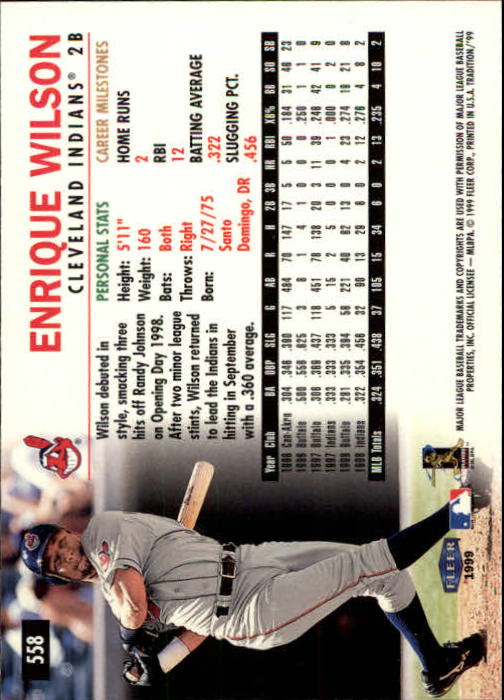 1999 Fleer Tradition Baseball "Main Set" Base Cards #401 to #600 - Picture 315 of 397