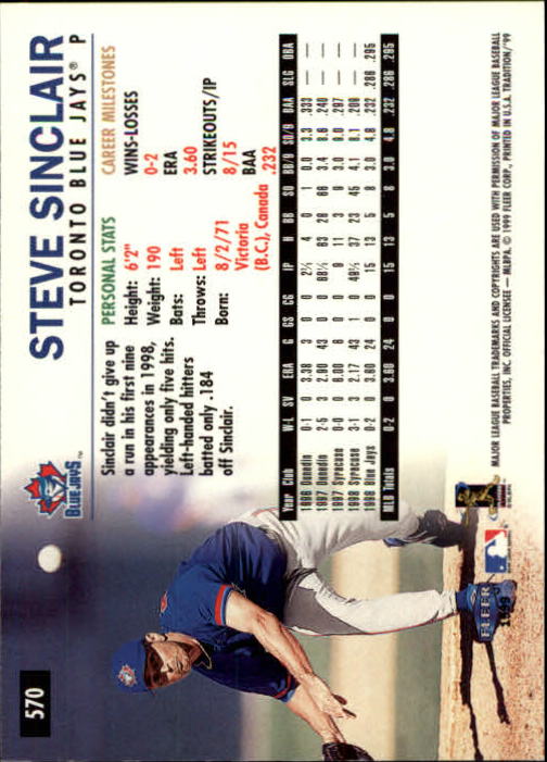 1999 Fleer Tradition Baseball "Main Set" Base Cards #401 to #600 - Picture 339 of 397