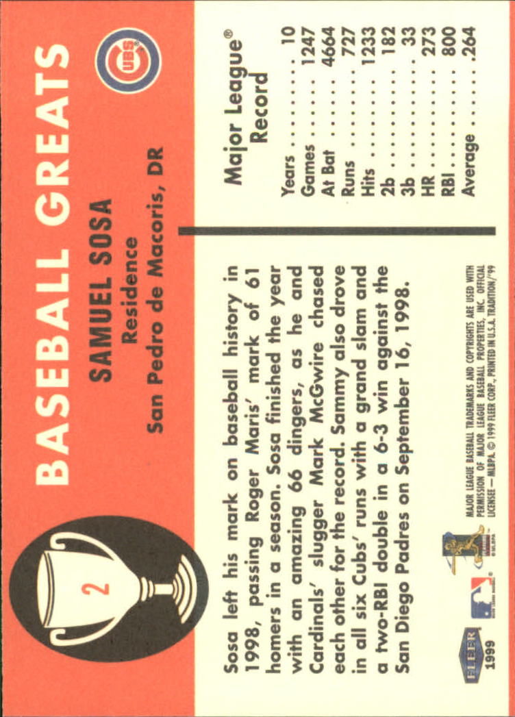 1999 Fleer Tradition Baseball "Vintage '61" Insert Cards - Picture 5 of 101