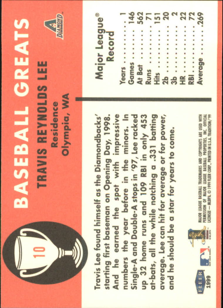 1999 Fleer Tradition Baseball "Vintage '61" Insert Cards - Picture 21 of 101