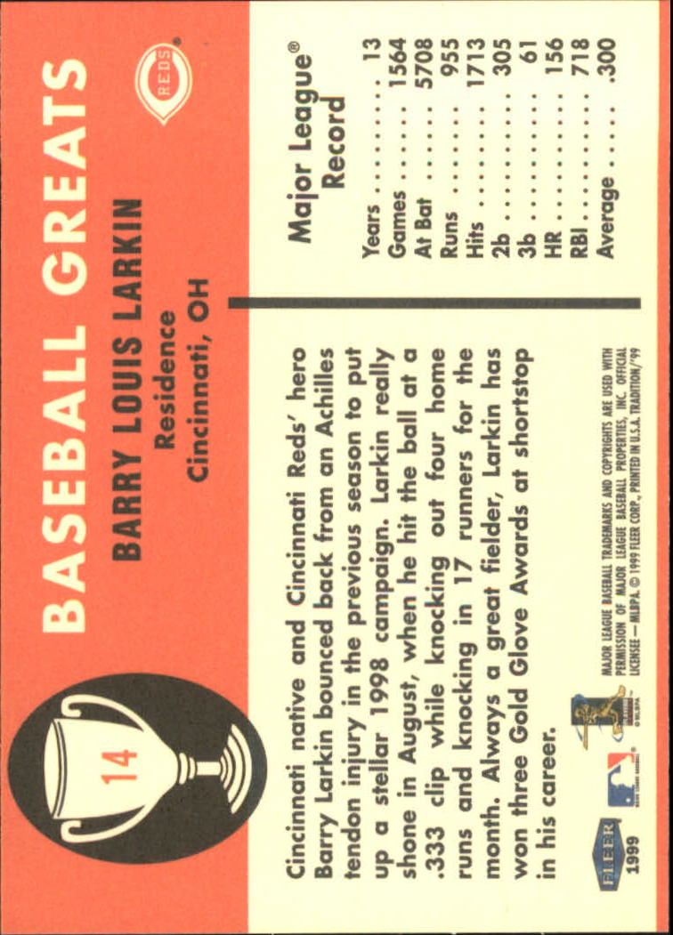 1999 Fleer Tradition Baseball "Vintage '61" Insert Cards - Picture 29 of 101