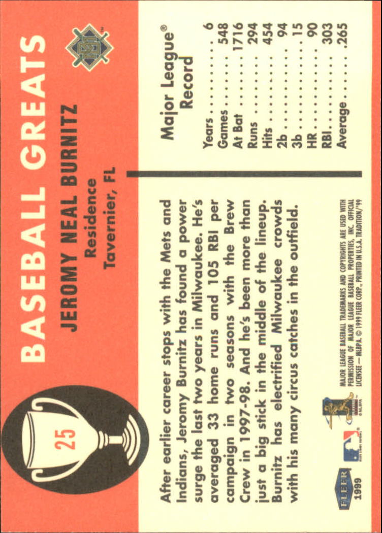 1999 Fleer Tradition Baseball "Vintage '61" Insert Cards - Picture 51 of 101