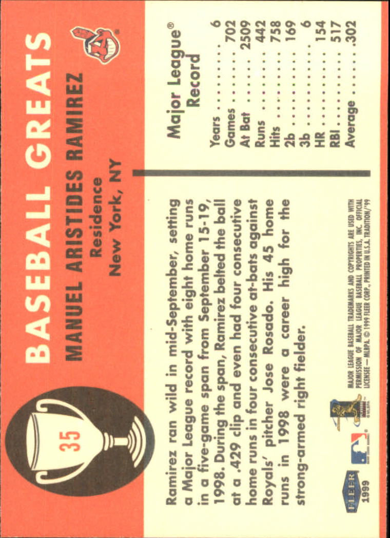 1999 Fleer Tradition Baseball "Vintage '61" Insert Cards - Picture 71 of 101