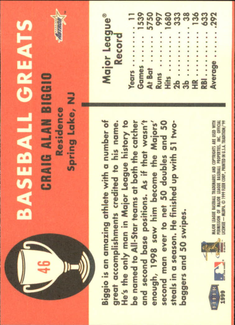 1999 Fleer Tradition Baseball "Vintage '61" Insert Cards - Picture 93 of 101