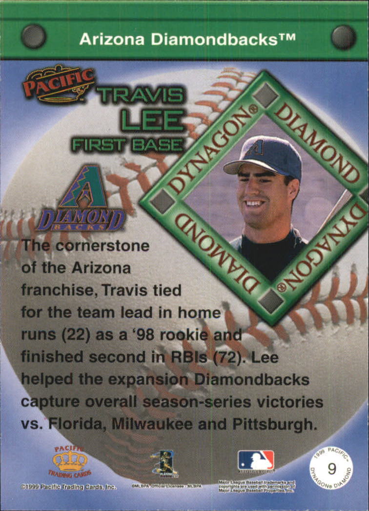 1999 Pacific Dynagon Diamond #9 Travis Lee back image