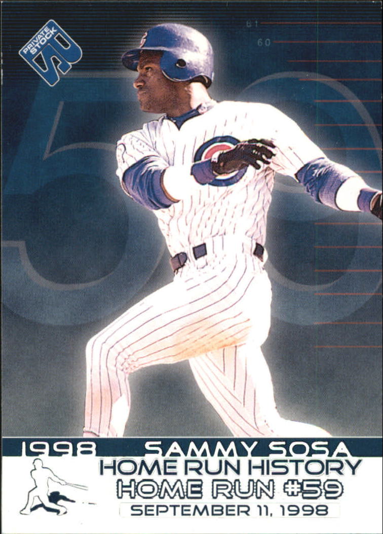 1999 Private Stock Home Run History #2 Sammy Sosa 59
