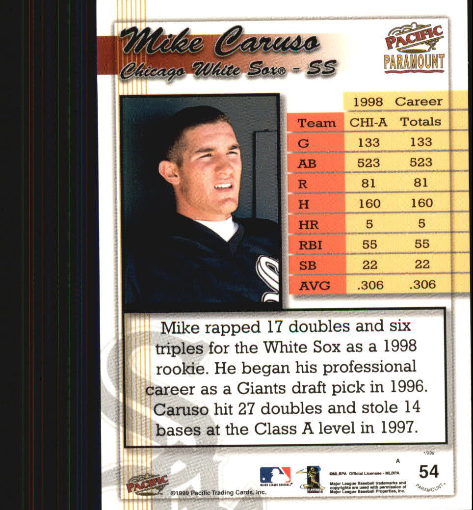 1999 Paramount #54 Mike Caruso back image
