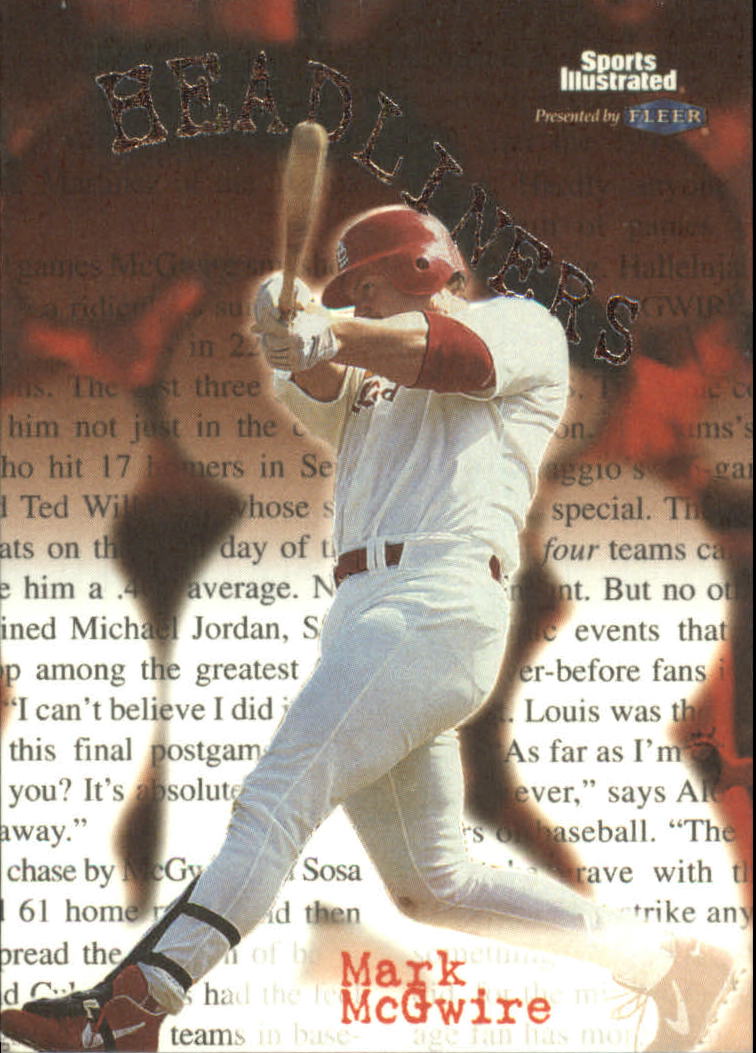 1999 Sports Illustrated Headliners #7 Mark McGwire