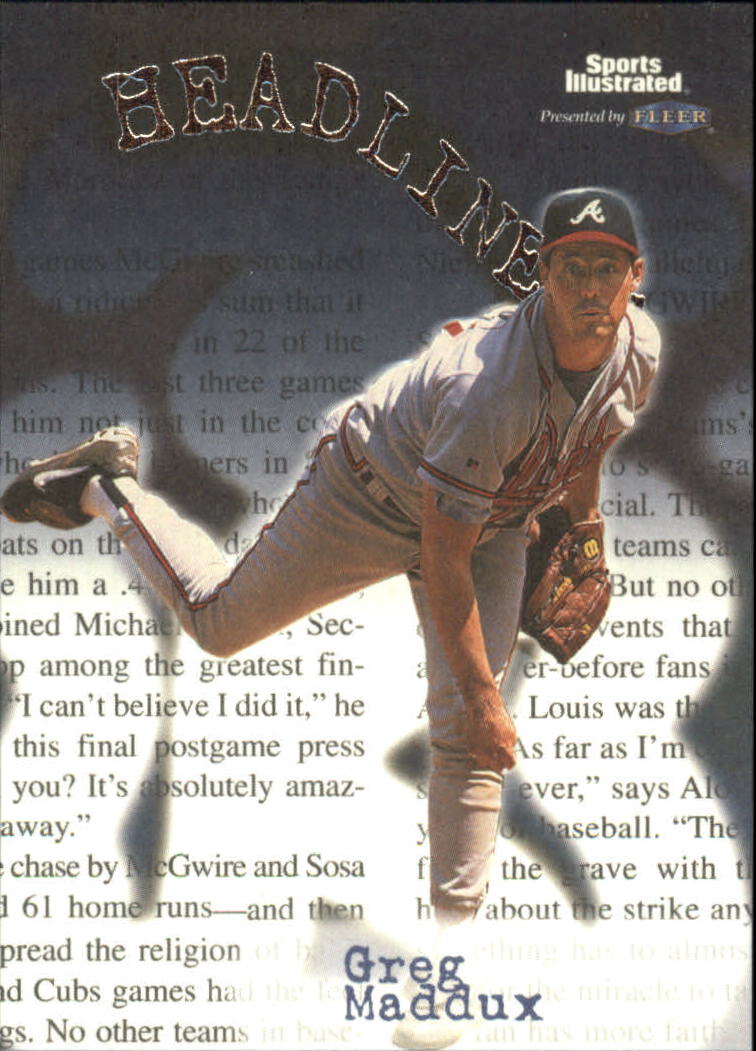 1999 Sports Illustrated Headliners #19 Greg Maddux
