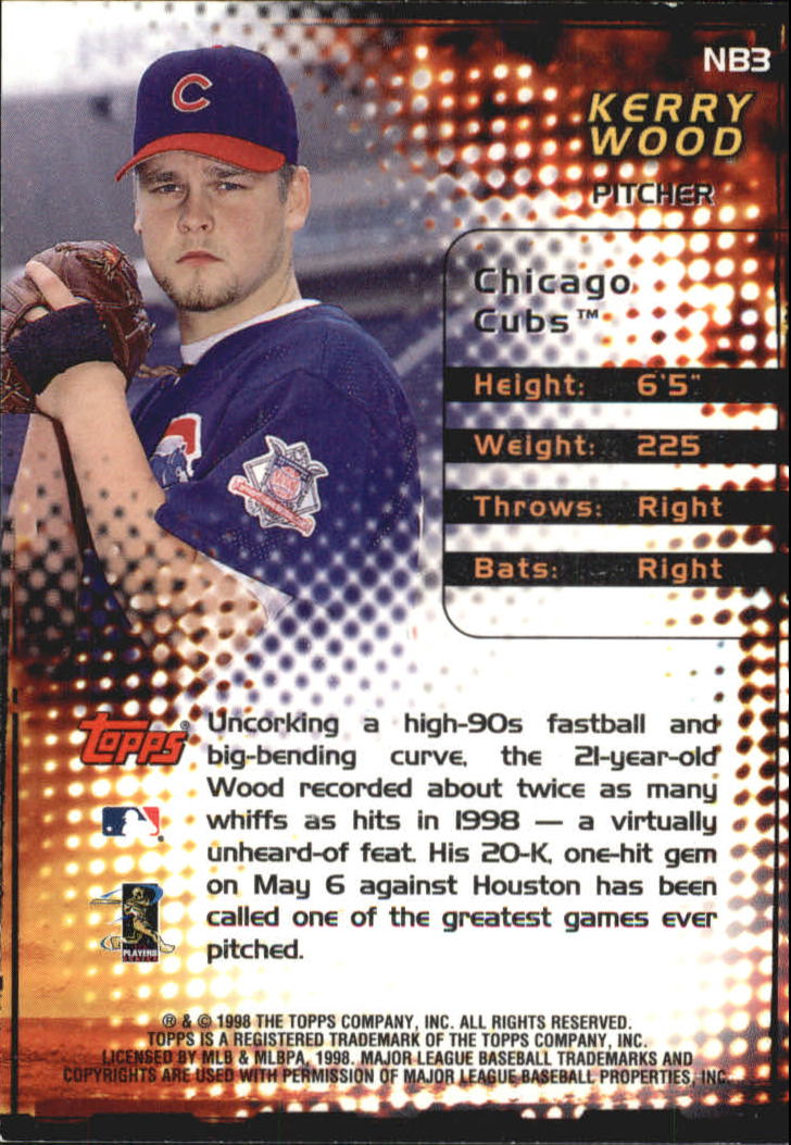 1999 Topps New Breed #NB3 Kerry Wood back image