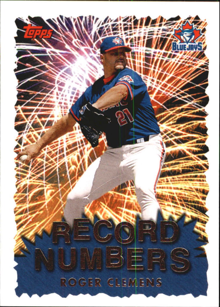 1999 Topps Record Numbers #RN8 Roger Clemens