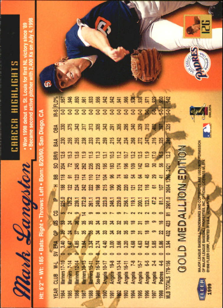 A1909- 1999 Ultra Gold Medaillon BB Karte #S 1-250 -du Pick- 15 + Free US Schiff - Bild 24 von 442