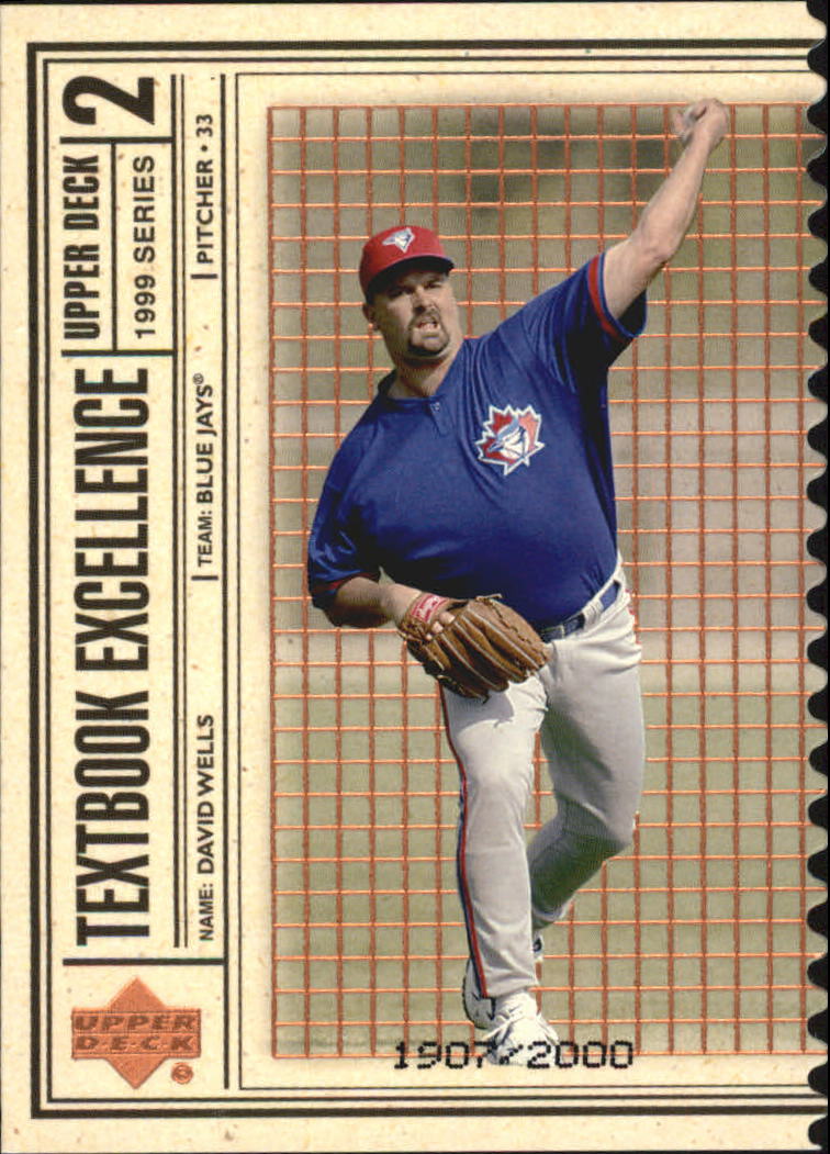 1999 Upper Deck Textbook Excellence Double #T22 David Wells