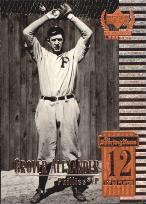 1999 Upper Deck Century Legends #12 Grover Alexander