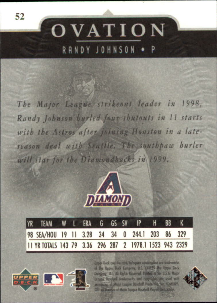 Randy Johnson cards (1990-2024) Mariners D-Backs Yankees Astros - You Choose - Picture 95 of 308