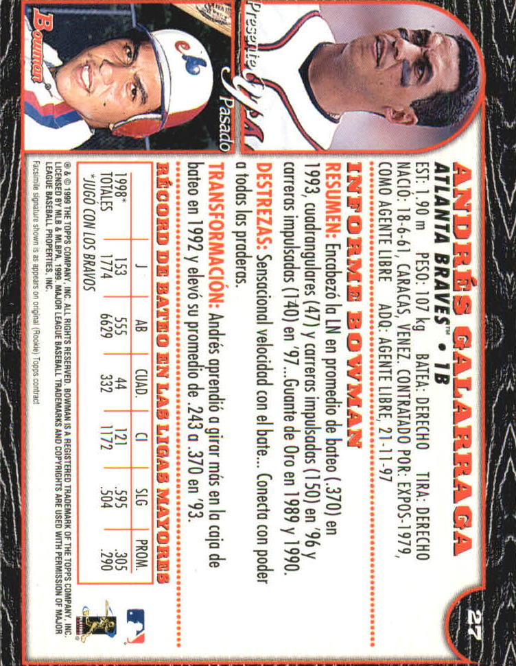 1999 Bowman International Baseball Card Pick (Inserts) - Picture 19 of 357