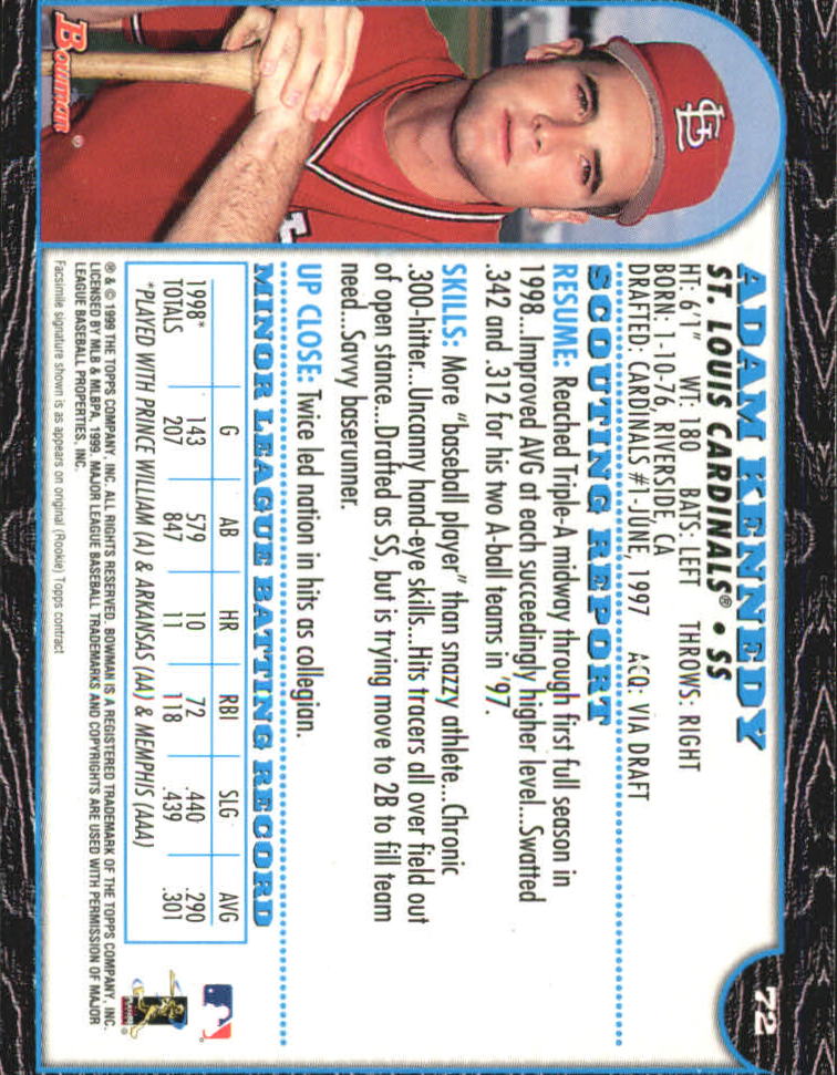 1999 Bowman International Baseball Card Pick (Inserts) - Picture 57 of 357