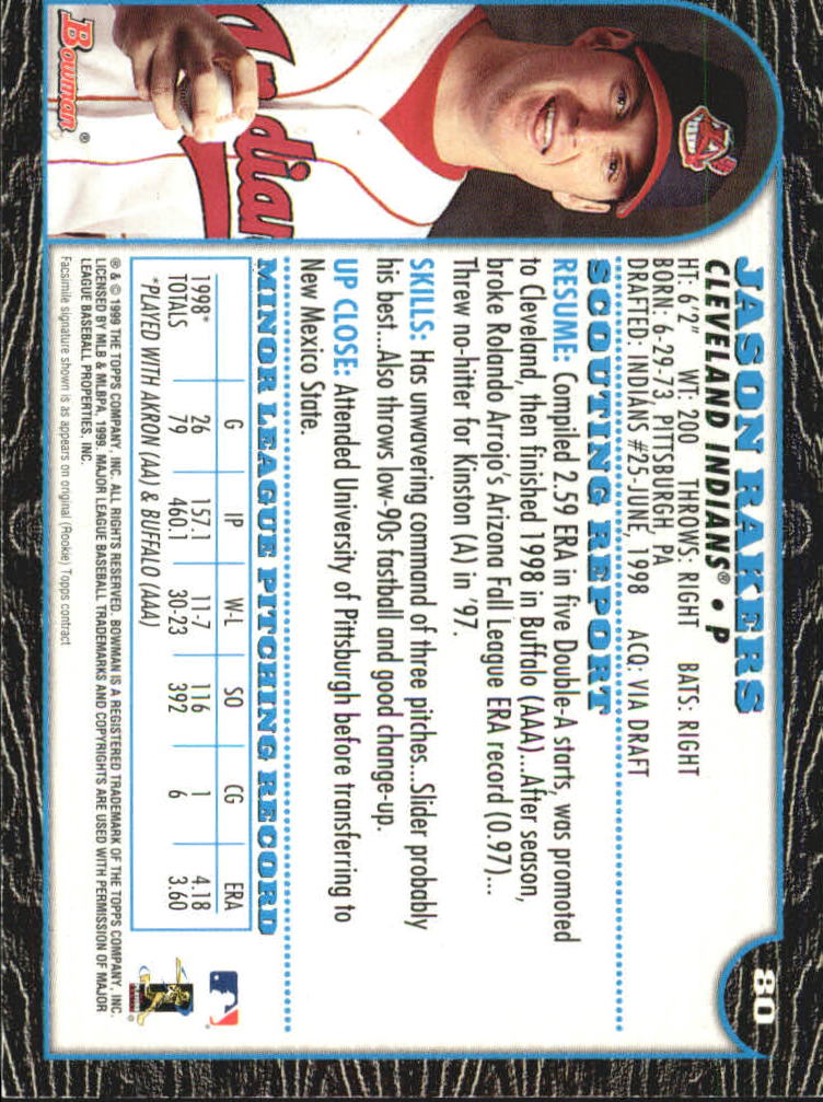 1999 Bowman International Baseball Card Pick (Inserts) - Picture 61 of 357
