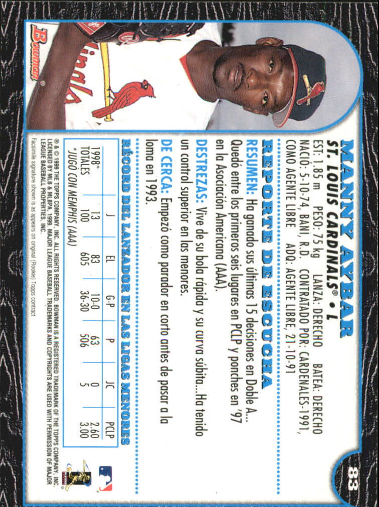 1999 Bowman International Baseball Card Pick (Inserts) - Picture 63 of 357