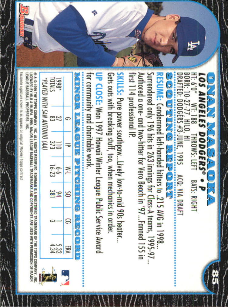 1999 Bowman International Baseball Card Pick (Inserts) - Picture 67 of 357