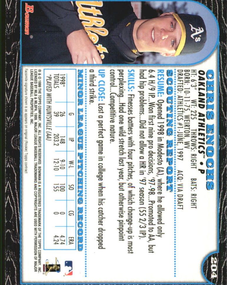 1999 Bowman International Baseball Card Pick (Inserts) - Picture 159 of 357