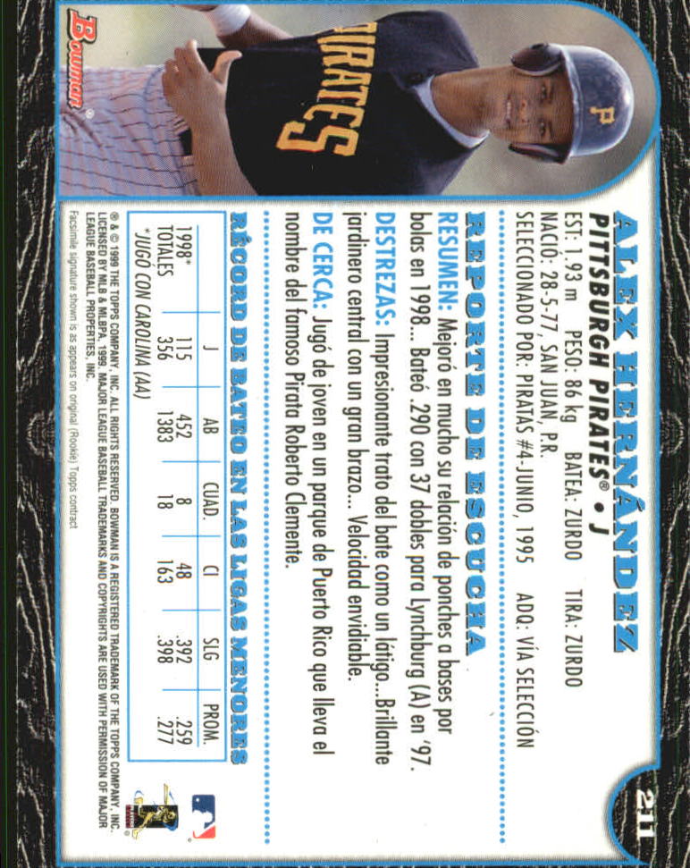 1999 Bowman International Baseball Card Pick (Inserts) - Picture 167 of 357