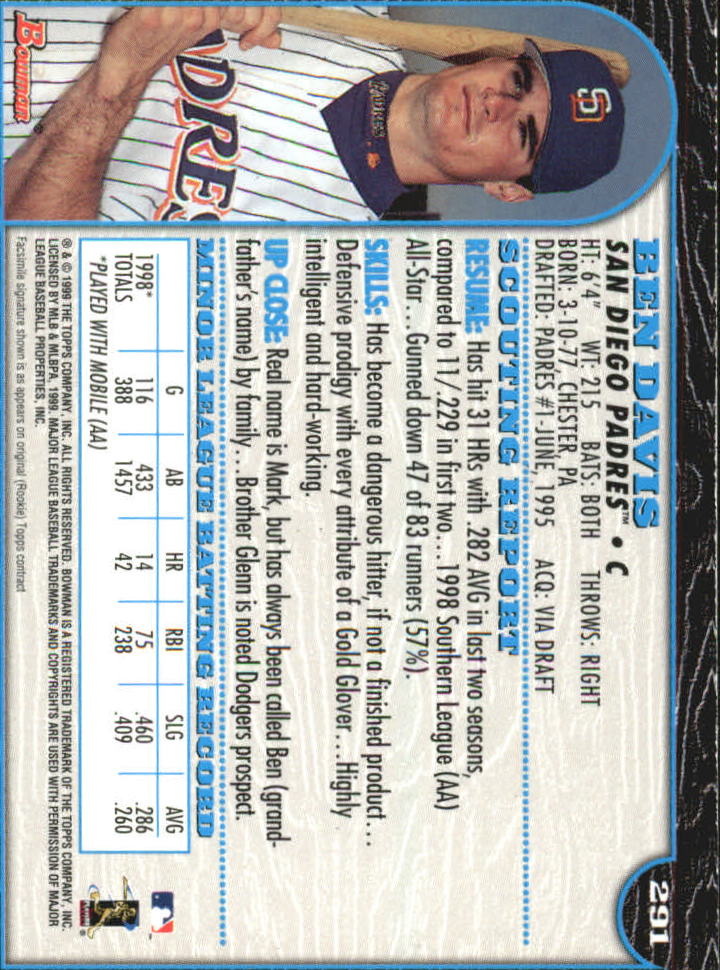 1999 Bowman International Baseball Card Pick (Inserts) - Picture 211 of 357