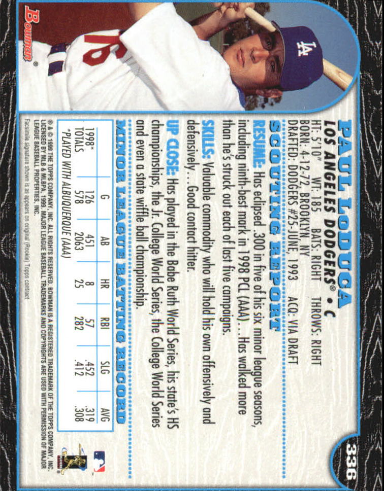 1999 Bowman International Baseball Card Pick (Inserts) - Picture 257 of 357