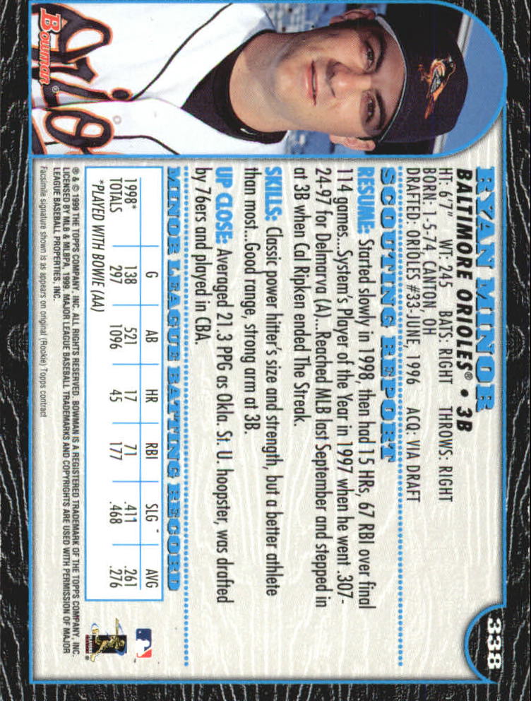 1999 Bowman International Baseball Card Pick (Inserts) - Picture 261 of 357