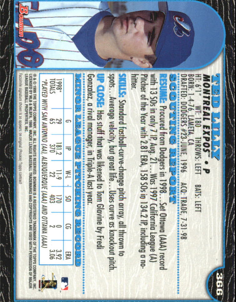 1999 Bowman International Baseball Card Pick (Inserts) - Picture 285 of 357