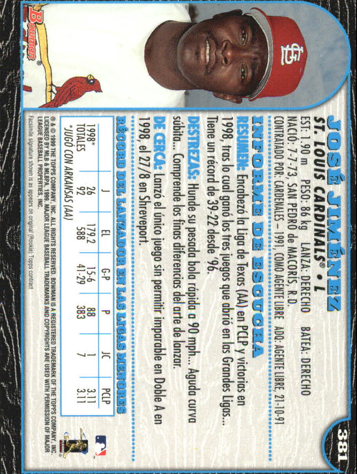 1999 Bowman International Baseball Card Pick (Inserts) - Picture 299 of 357