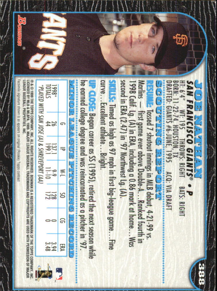 1999 Bowman International Baseball Card Pick (Inserts) - Picture 309 of 357