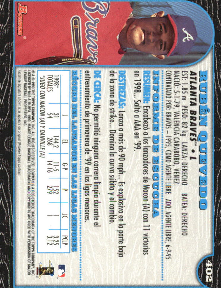 1999 Bowman International Baseball Card Pick (Inserts) - Picture 323 of 357