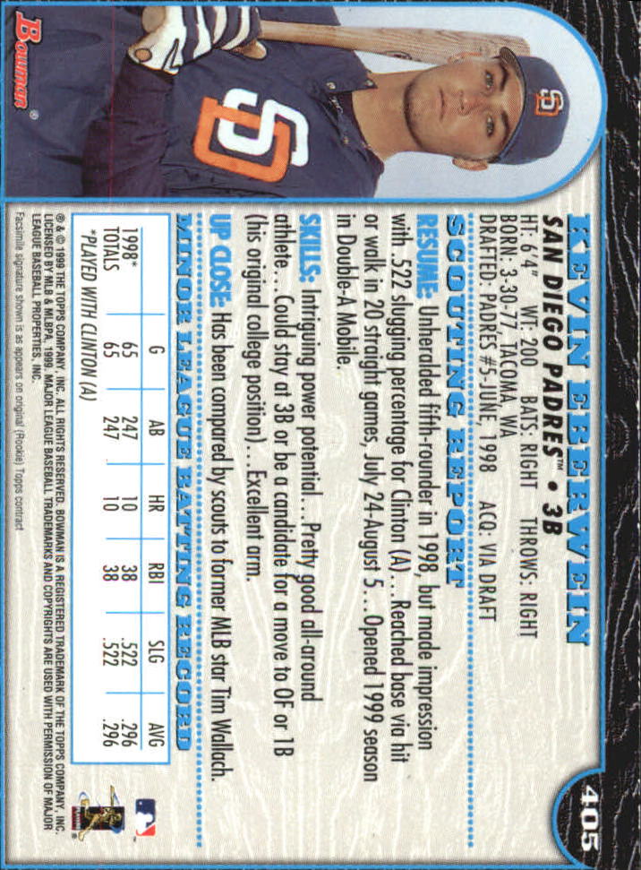 1999 Bowman International Baseball Card Pick (Inserts) - Picture 327 of 357