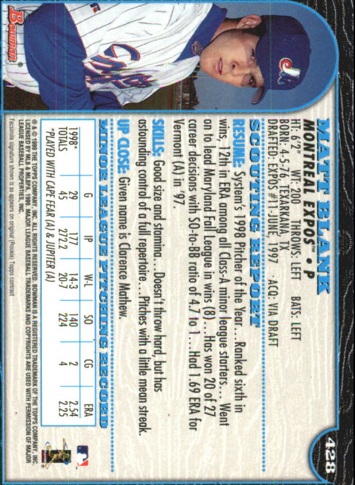 1999 Bowman International Baseball Card Pick (Inserts) - Picture 353 of 357