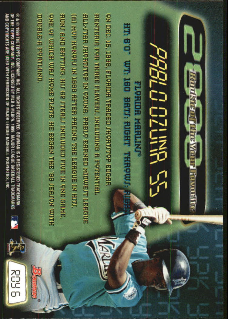 1999 Bowman Baseball "Insert" Cards - Picture 5 of 41