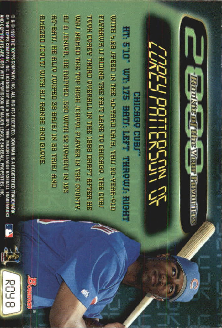 1999 Bowman Baseball "Insert" Cards - Picture 7 of 41