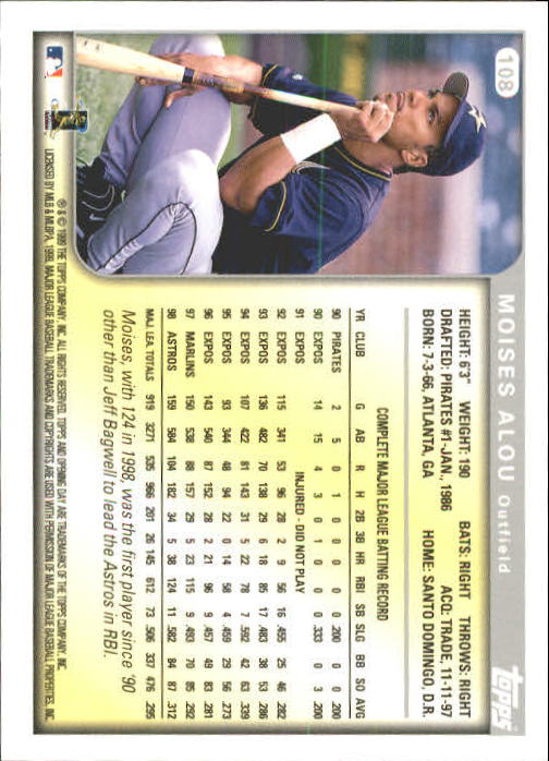 A4346- 1999 Topps Opening Day BB #s 1-165 +Inserts -You Pick- 15+ FREE US SHIP - Picture 184 of 278