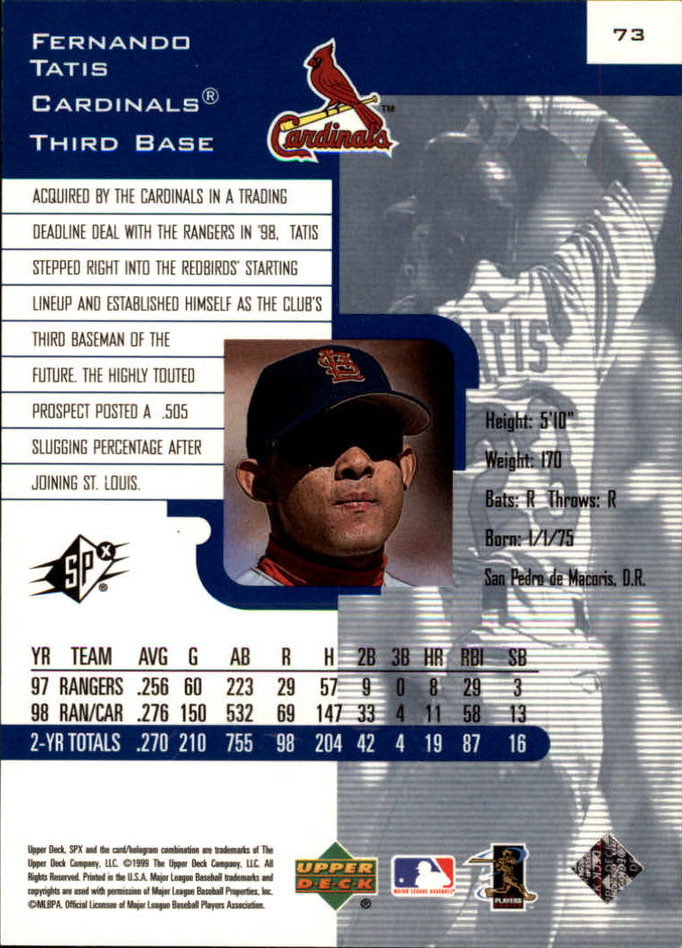 A7299- 1999 SPx Baseball Card #s 1-120 +Inserts -You Pick- 15+ FREE US SHIP