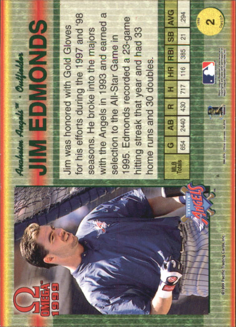 B5118- 1999 Pacific Omega Baseball Card # S 1-250 -du Pick- 15 + Gratis US - Bild 5 von 487