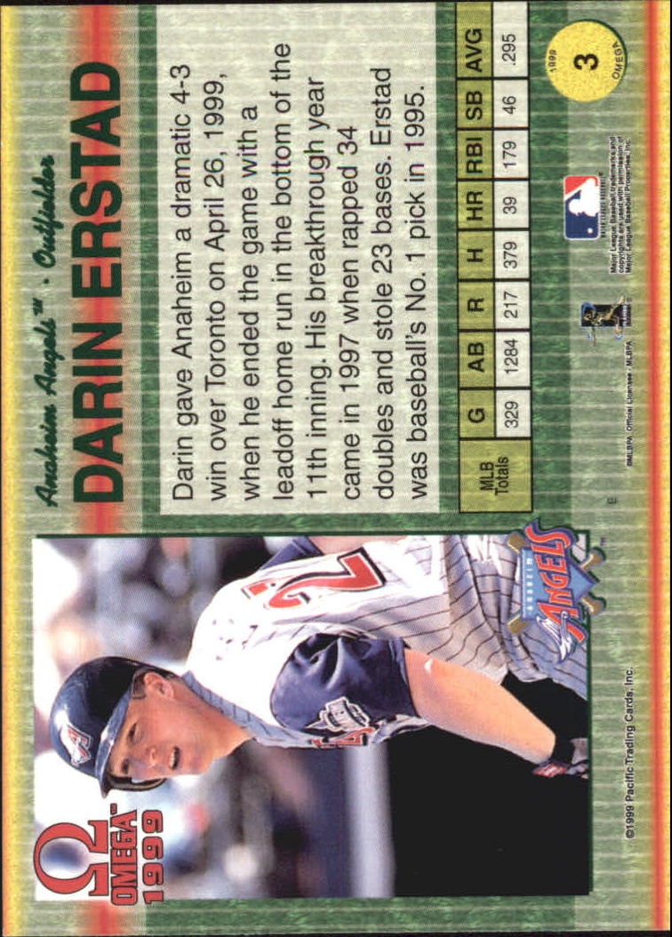 B5118- 1999 Pacific Omega Baseball Card # S 1-250 -du Pick- 15 + Gratis US - Bild 7 von 487