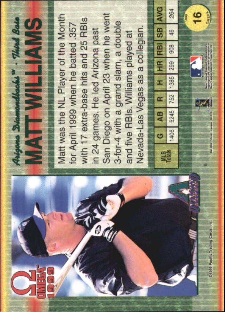 B5118- 1999 Pacific Omega Baseball Card # S 1-250 -du Pick- 15 + Gratis US - Bild 33 von 487