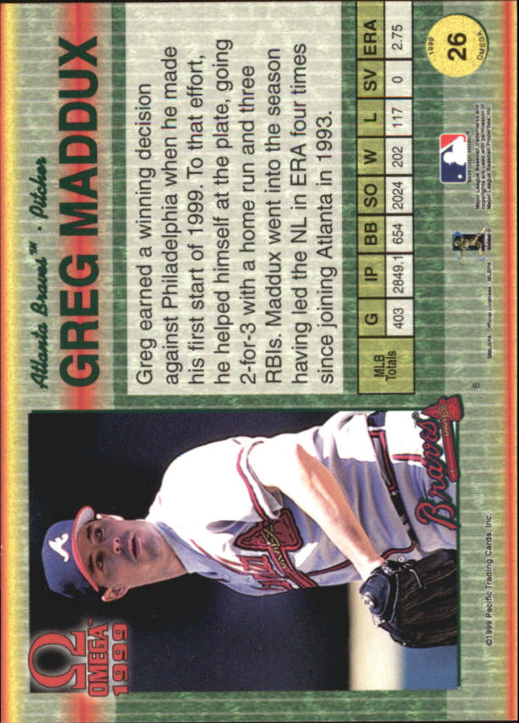 B5118- 1999 Pacific Omega Baseball Card # S 1-250 -du Pick- 15 + Gratis US - Bild 53 von 487