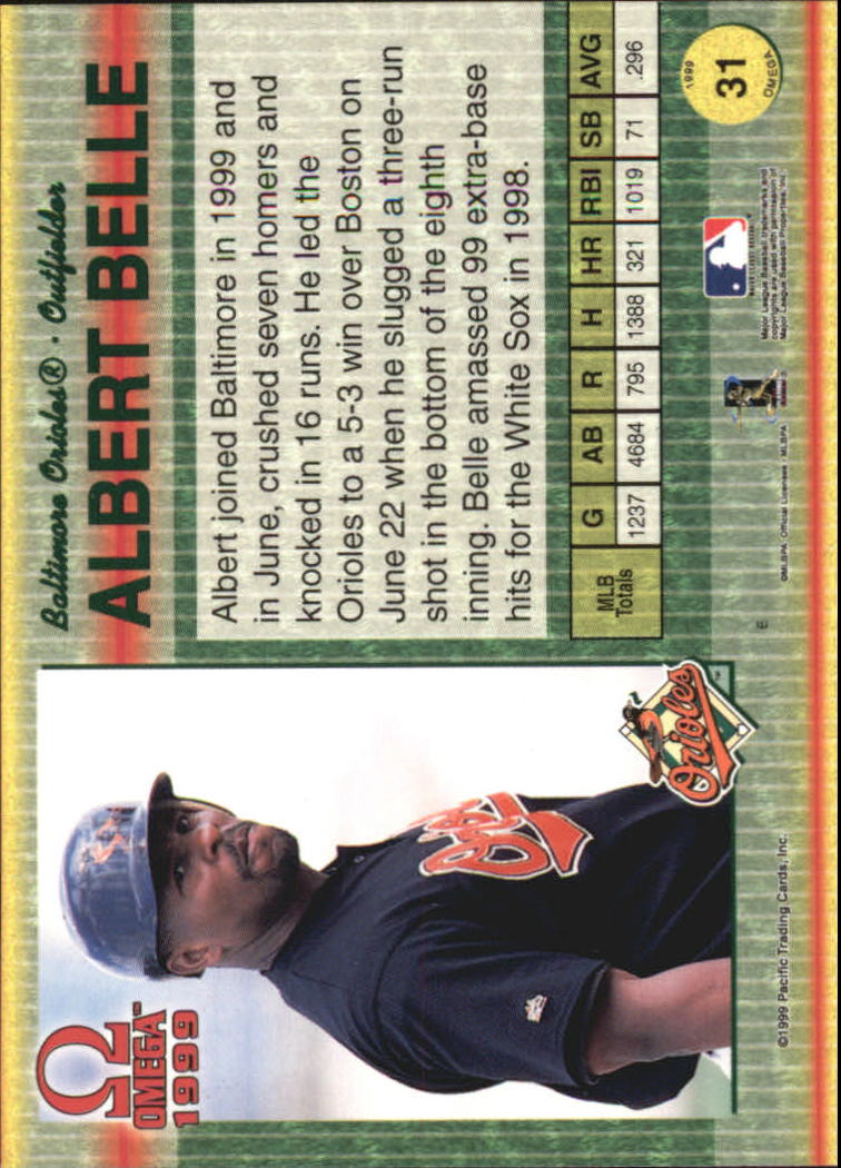 B5118- 1999 Pacific Omega Baseball Card # S 1-250 -du Pick- 15 + Gratis US - Bild 63 von 487