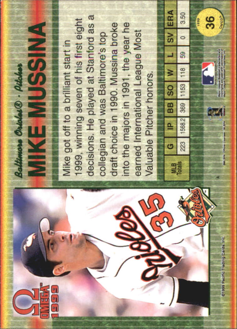 B5118- 1999 Pacific Omega Baseball Card # S 1-250 -du Pick- 15 + Gratis US - Bild 73 von 487